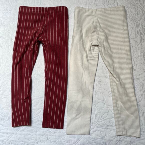 Tea Collection Sparkle Stripe Leggings Bundle Size 4 - Picture 4 of 6